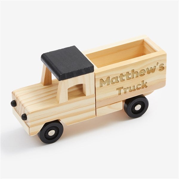 Engraved Adventures Personalized Kids Wooden Truck - 54400