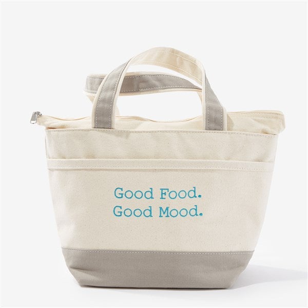 Write Your Own Embroidered Canvas Lunch Bag - 54419