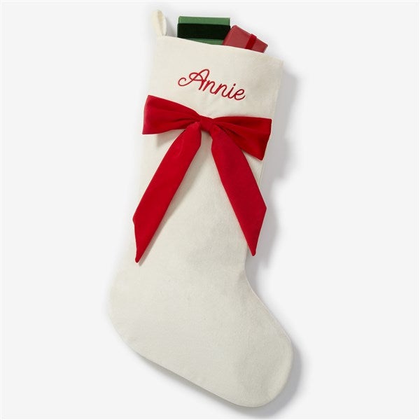 Festive Threads Embroidered Christmas Stockings  - 54533