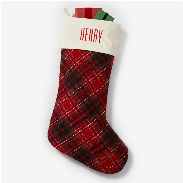Festive Threads Embroidered Christmas Stockings  - 54533