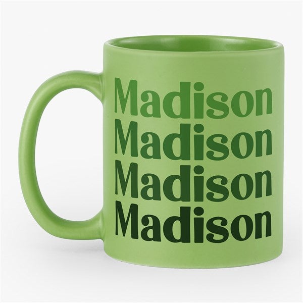 Retro Repeating Name Personalized 11oz Coffee Mug - 54559