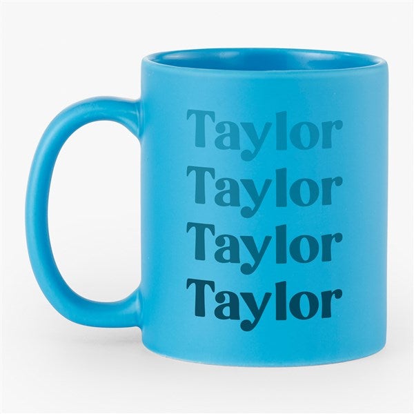 Retro Repeating Name Personalized 11oz Coffee Mug - 54559