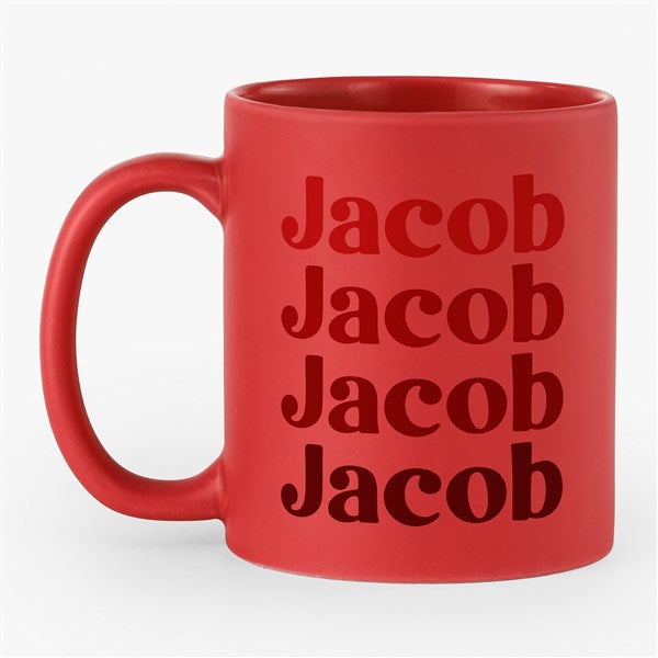 Retro Repeating Name Personalized 11oz Coffee Mug - 54559