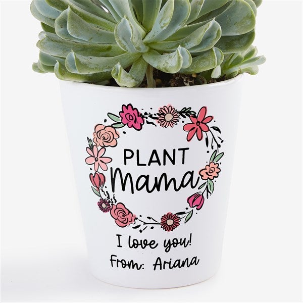 Personalized Floral Wreath Mini Flower Pot by Jessie James Decker - 54581