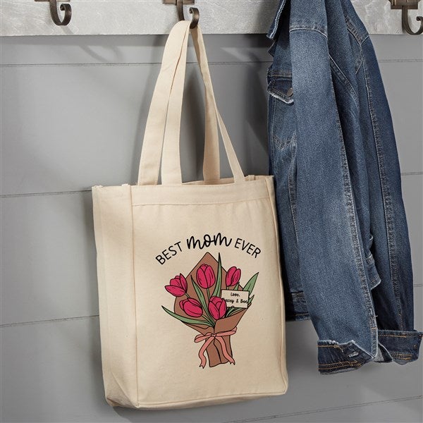 Personalized Bouquet for Mom Canvas Tote Bags by Jessie James Decker - 54584