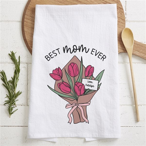 Personalized Flowers for Mom Flour Sack Towel by Jessie James Decker - 54585