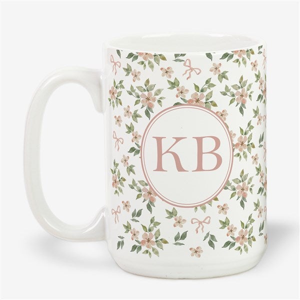 Blush & Bloom Personalized Coffee Mug - 54636