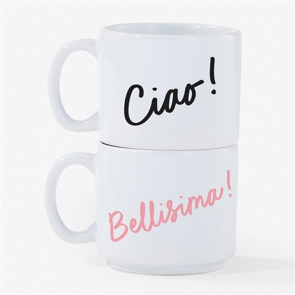 Italian Expression Personalized Espresso Stackable Mug - 54644