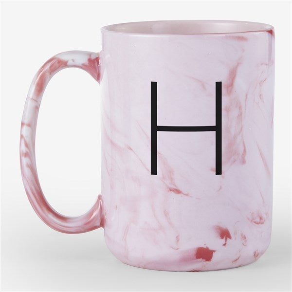 Large Initial Personalized Marble Ceramic Mug - 54648