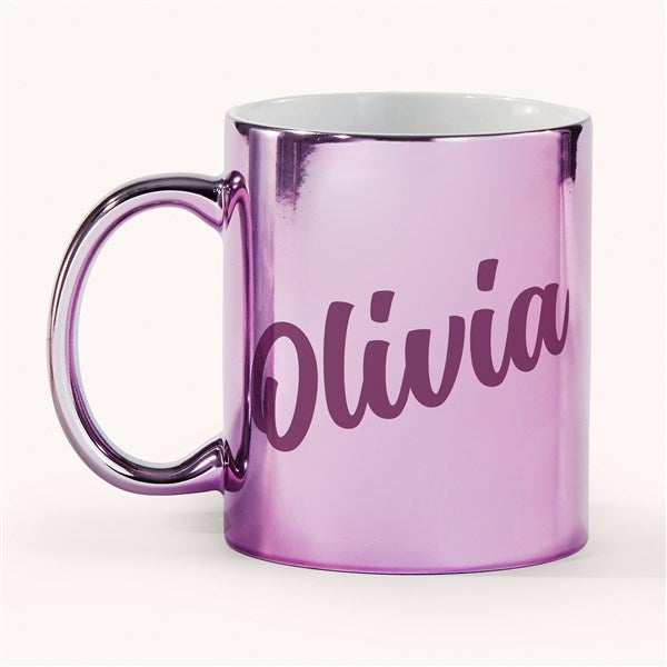 Glam Name Personalized Metallic Coffee Mugs - 54673