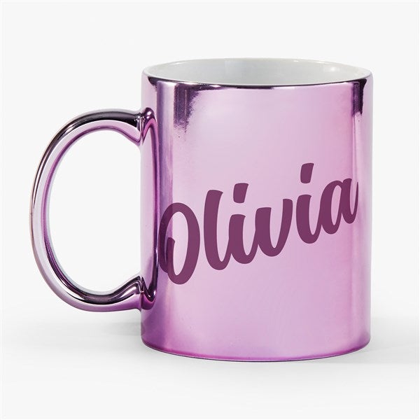 Glam Name Personalized Metallic Coffee Mugs - 54673