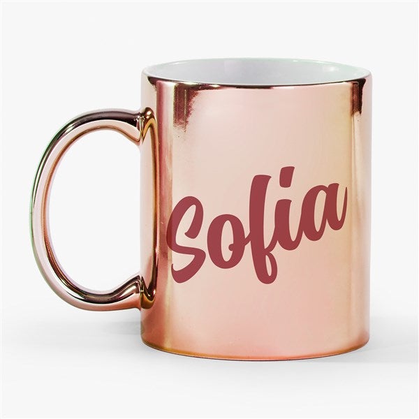 Glam Name Personalized Metallic Coffee Mugs - 54673