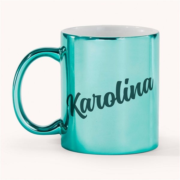 Glam Name Personalized Metallic Coffee Mugs - 54673