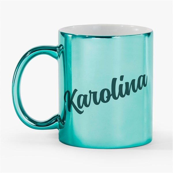 Glam Name Personalized Metallic Coffee Mugs - 54673