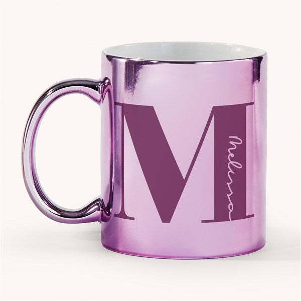 Initial & Name Personalized 11oz Metallic Mug - 54674
