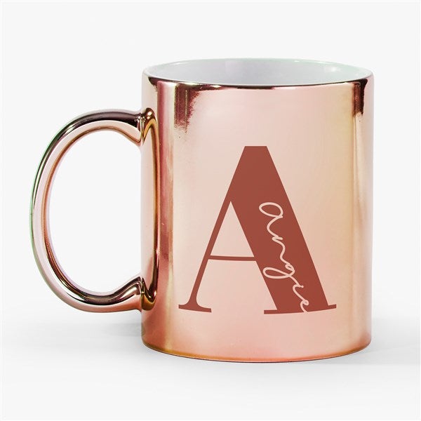 Initial & Name Personalized Metallic Mug - 54674