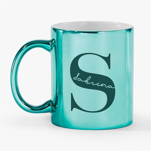 Initial & Name Personalized Metallic Mug - 54674