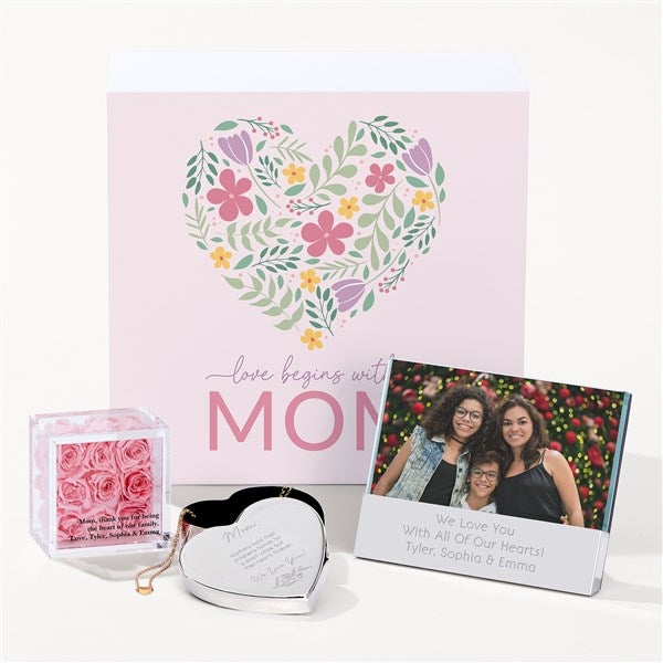 Roses For Mom Personalized Gift Set  - 54682