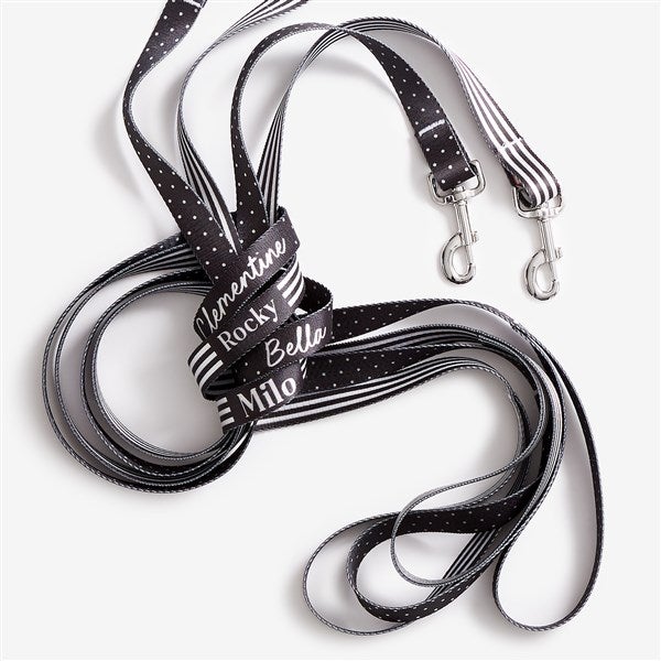 Black & White Personalized Dog Leashes  - 54694