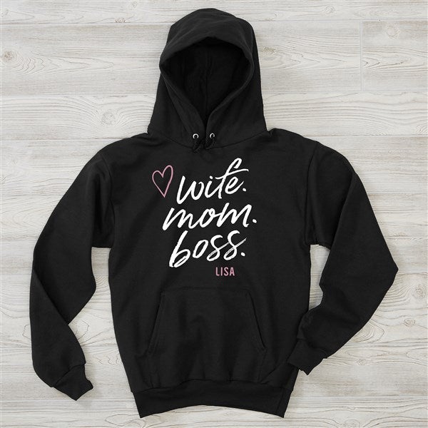 Wife. Mom. Boss. Personalized Sweatshirt by Jessie James Decker - 54756