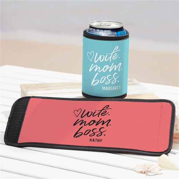 Personalized Wife. Mom. Boss. Can & Bottle Wrap by Jessie James Decker - 54776