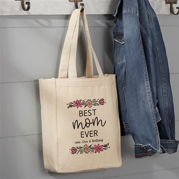 Personalized Floral Border Canvas Tote Bags by Jessie James Decker - 54792