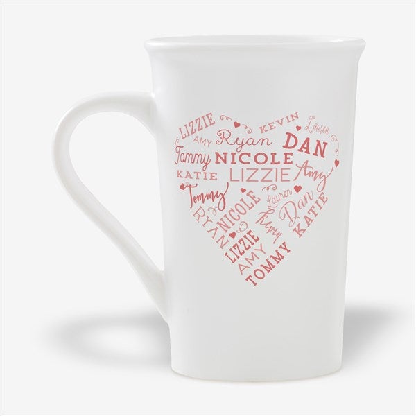 Close To Her Heart Personalized Latte Mug - 54845