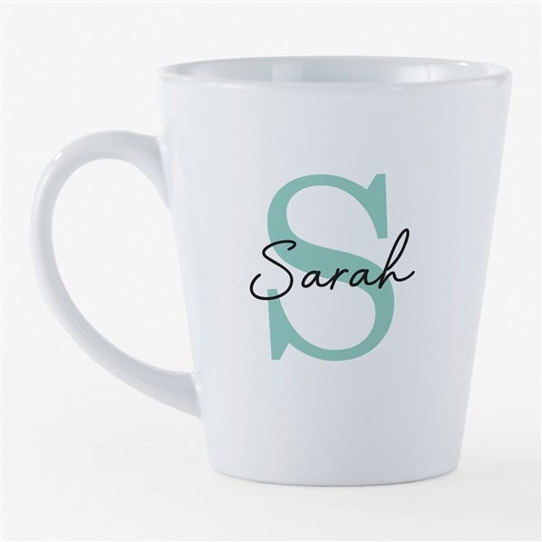 Simple Signature Personalized Latte Mug - 54848