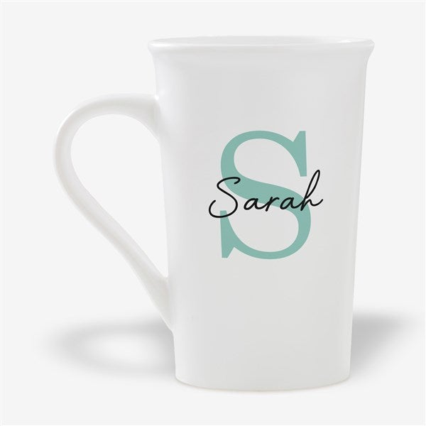 Simple Signature Personalized Latte Mug - 54848