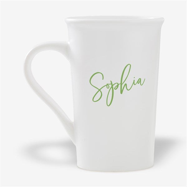 Trendy Script Name Personalized Latte Mug - 54849