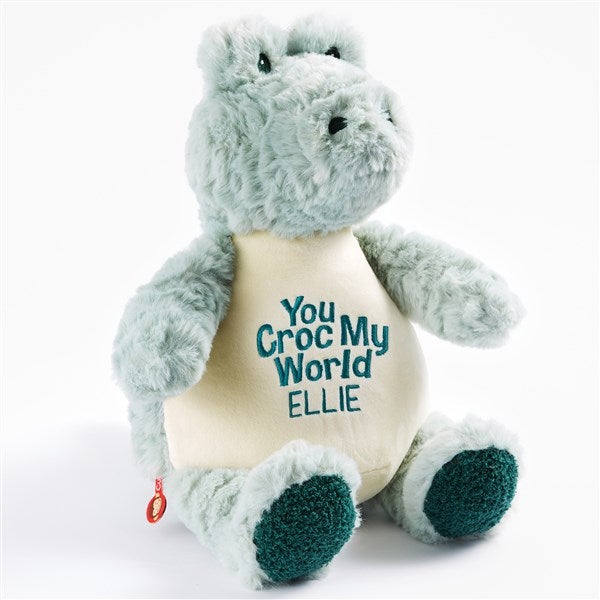 You Croc My World Embroidered Plush Green Alligator - 54854