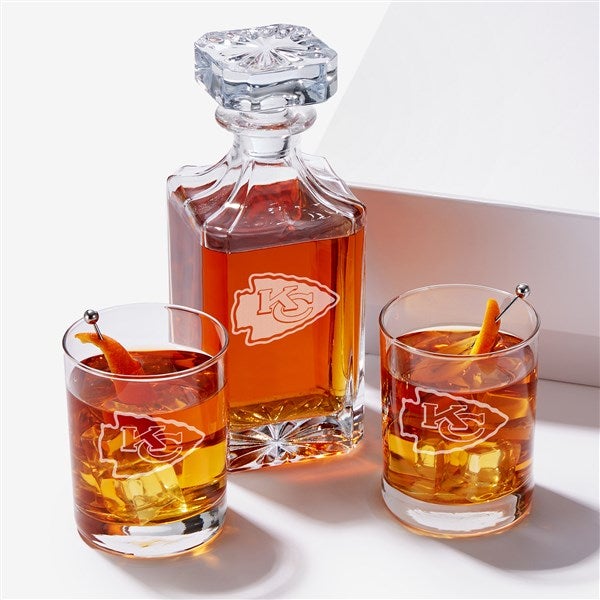 NFL Kansas City Chiefs Whiskey Glass and Decanter Gift Set - 54860