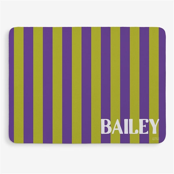 Bold Stripe Personalized Pet Food Mat  - 54889