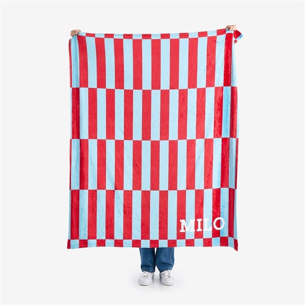 Bold Stripe Personalized Pet Blankets - 54890