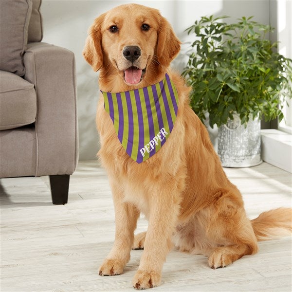 Bold Stripe Personalized Pet Bandana  - 54891