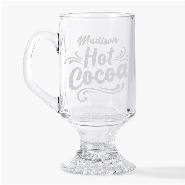 Hot Chocolate Engraved 10oz Irish Footed Mug  - 54936