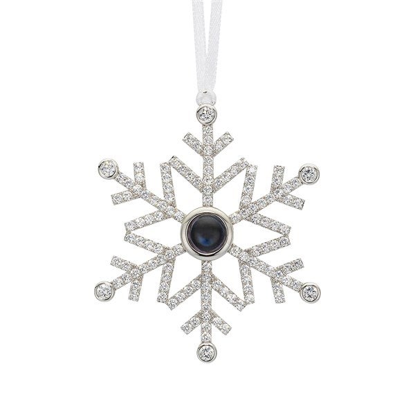 Custom Photo Projection Snowflake Ornament - 54987D