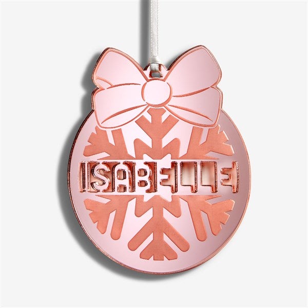 Mirrored Snowflake Personalized Acrylic Ornament - 55043