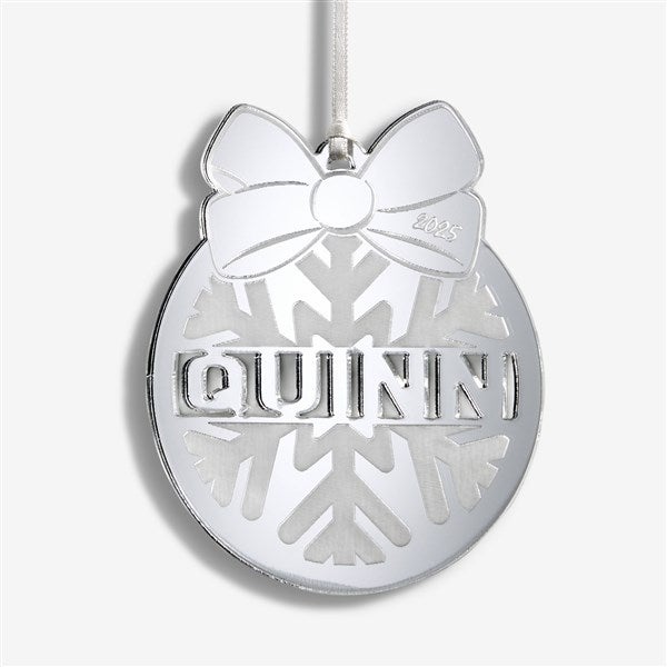 Mirrored Snowflake Personalized Acrylic Ornament - 55043