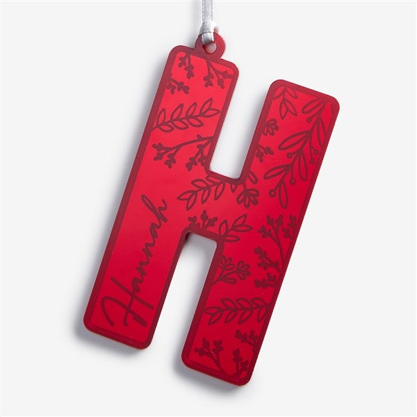 Pattern Initial Personalized Acrylic Ornament - 55044