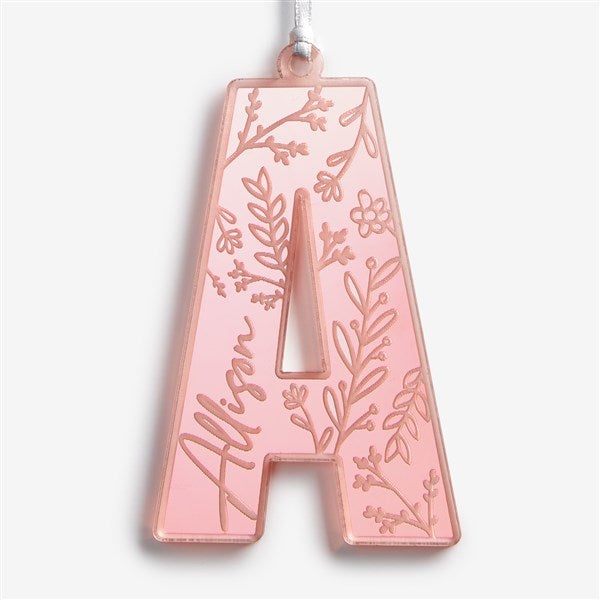 Pattern Initial Personalized Acrylic Ornament - 55044
