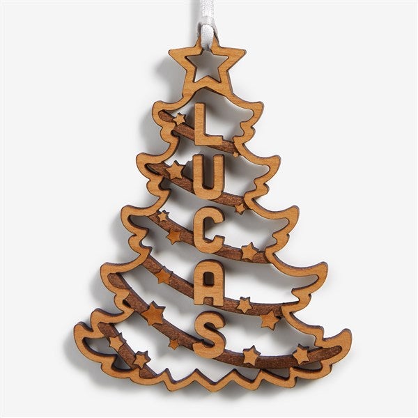 Starlight Name Personalized Wood Tree Ornament - 55047