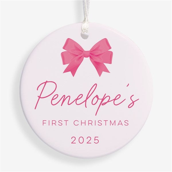 Holiday Bow Personalized Ornament  - 55049