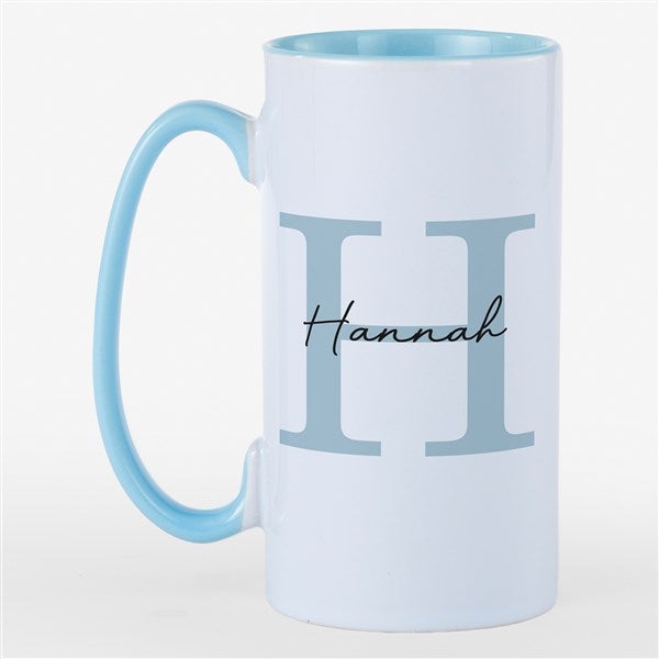 Simple Signature Personalized Ceramic Tall Skinny Mug - 55110