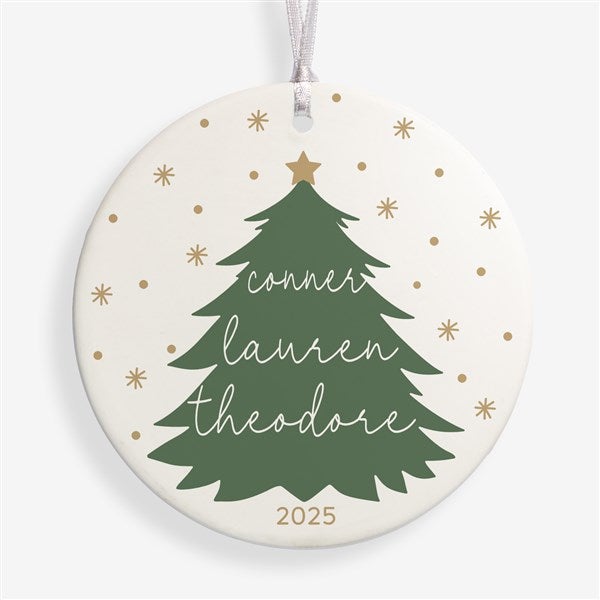 Scripted Spruce Personalized Ornament - 55149