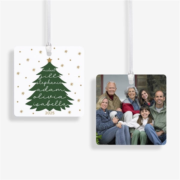 Scripted Spruce Personalized Ornament - 55149