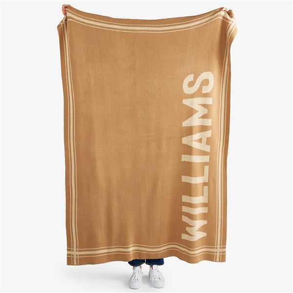 Metro Grid Personalized 50x60 Knit Blanket - 55158D