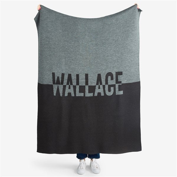 Twofold Name 50x60 Knit Blanket - 55159D