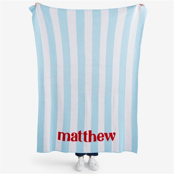 Vertical Charm Personalized 50x60 Knit Blanket - 55165D