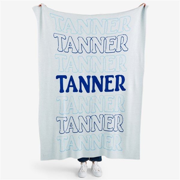 Retro Repeat Personalized 50x60 Knit Blanket - 55169D